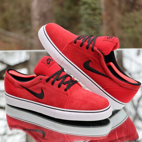 Nike SB Satire Skateboarding Red Suede - Picture 7 of 13